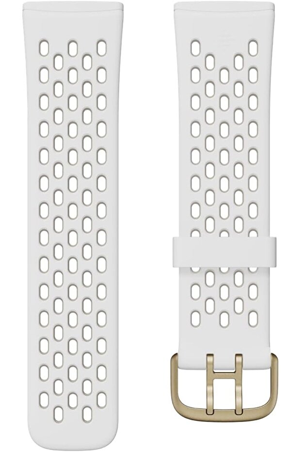 Sense & Versa 3 Accessory Band, Official Product, Sport, White/Lunar White, Small
