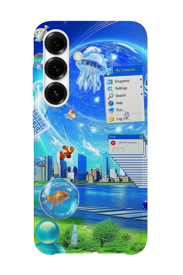 Samsung Galaxy S23 Plus Compatible Printed Transparent Phone Case |   Collection: Aeroglass Mirage