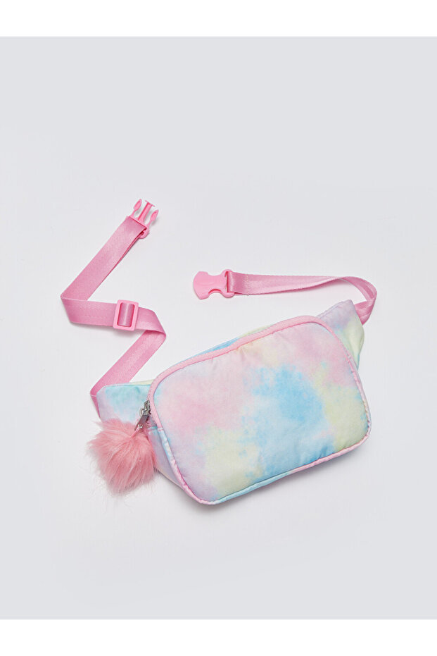 Pink Batik Patterned Girl's Waist Bag