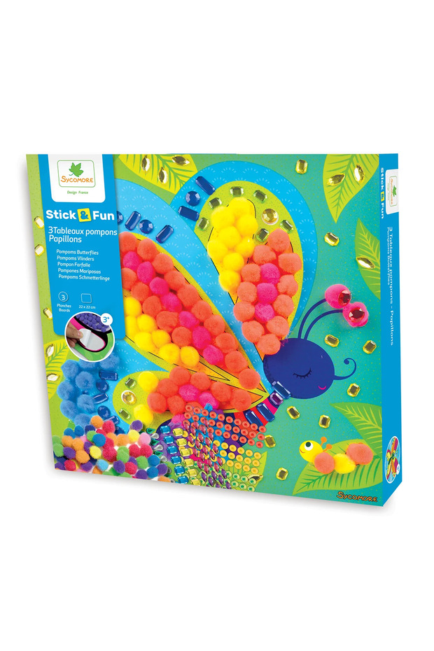 Creative set with pompoms Butterflies - 1