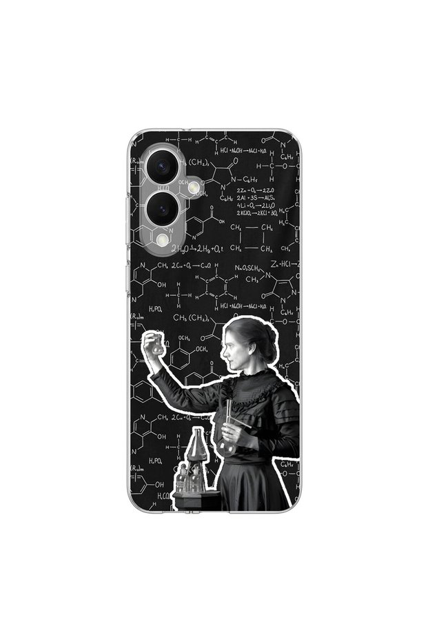 Samsung Galaxy S25 Edge Compatible Scientist 3 Design Transparent Case