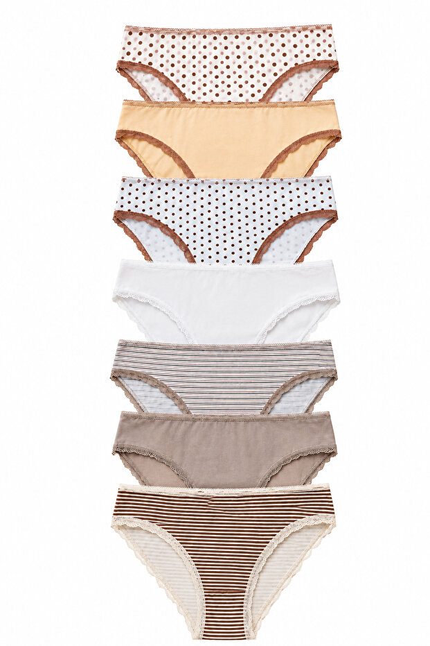 Women's Panties 7 Pack Lycra Cotton Mixcolor