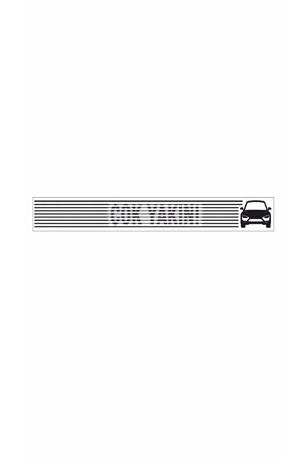 So Close! Tracking Distance Rear Window Sticker – Optical Illusion Vehicle Sticker Digital Printing Foil 50X7Cm Size