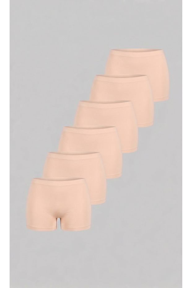 Women's 6-Pack Lycra Cotton Flexible Comfortable Boxer Shorts Tights