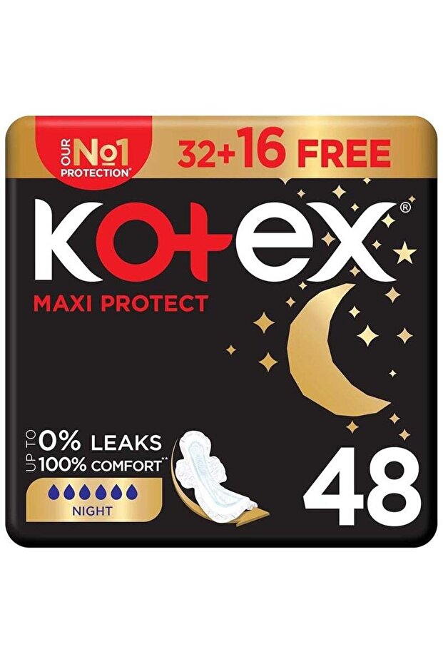 MAXI PROTECT PADS NIGHT 48'S:0048