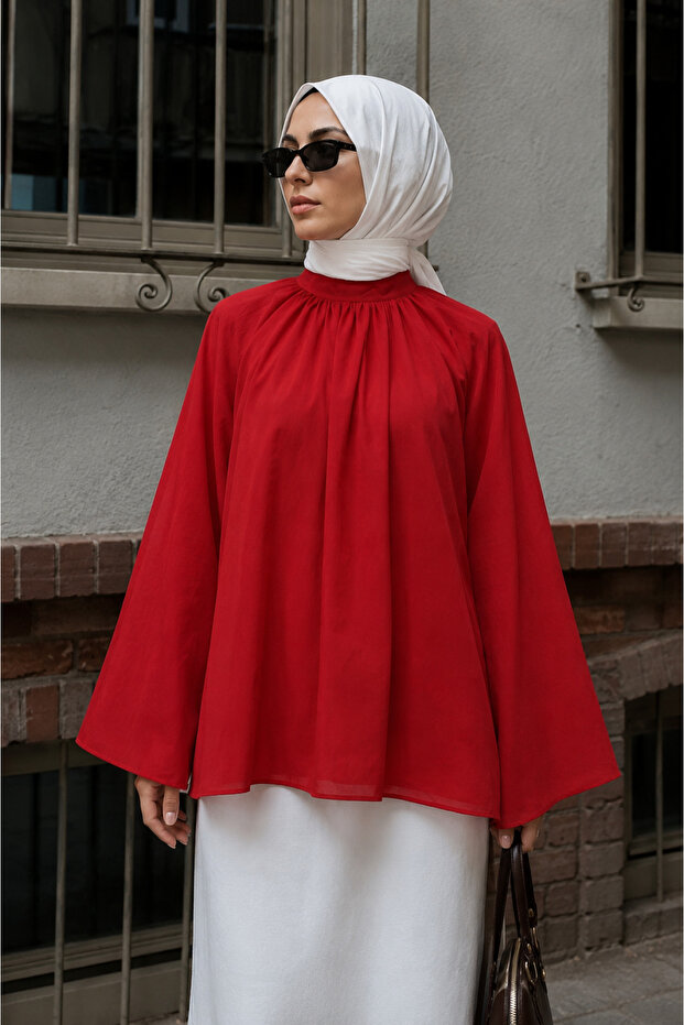 Hakim Yaka Spanish Sleeve Lined Blouse