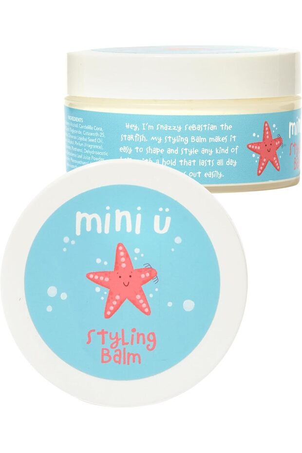 Mini U Styling Balm Kids - Easy to Style & Wash Hair Balm - Watermelon Scented Vegan Balm with Jojoba Oil Kids Hair Styling Products - Hair Products for Styling Toddlers & Children’s Hair - 100 ml