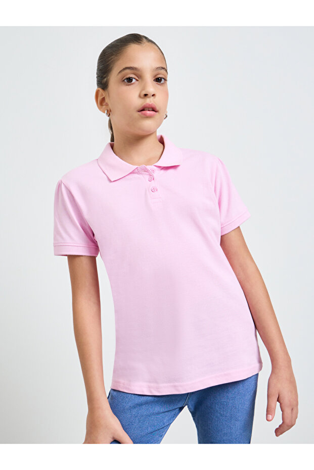 Girls Pack of 2 - Short Sleeves Polo T-Shirt