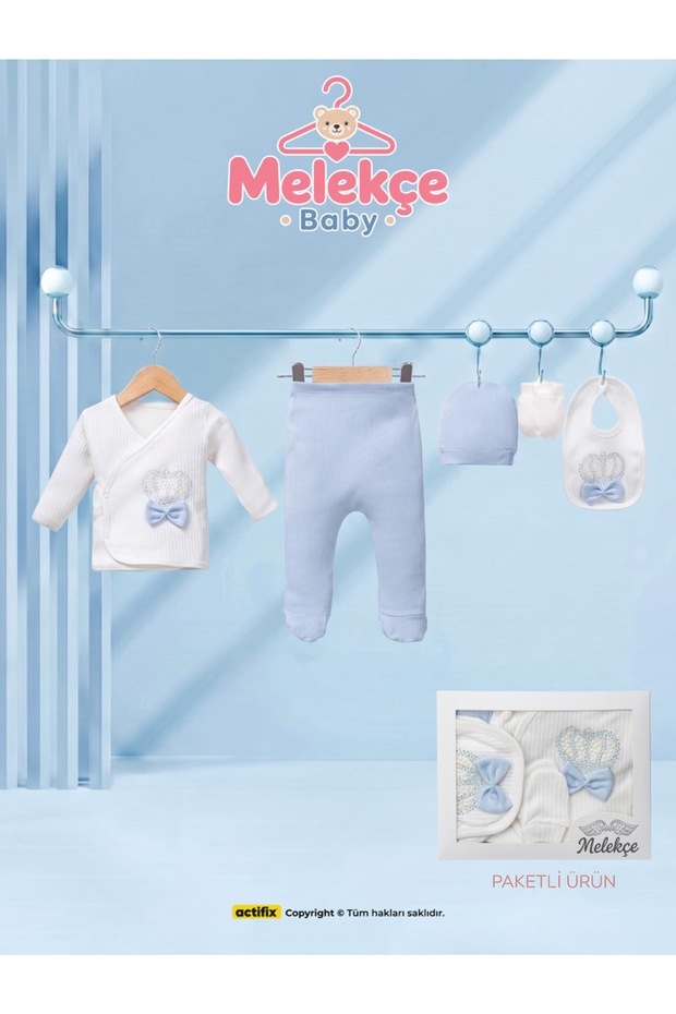 Taş işlemeli 5li set