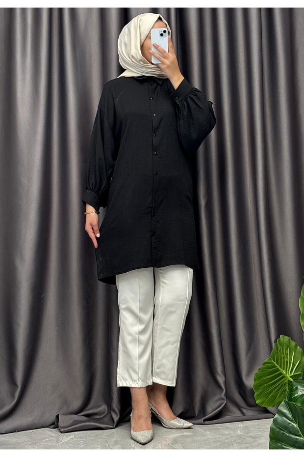 Long Balloon Sleeve Shirt