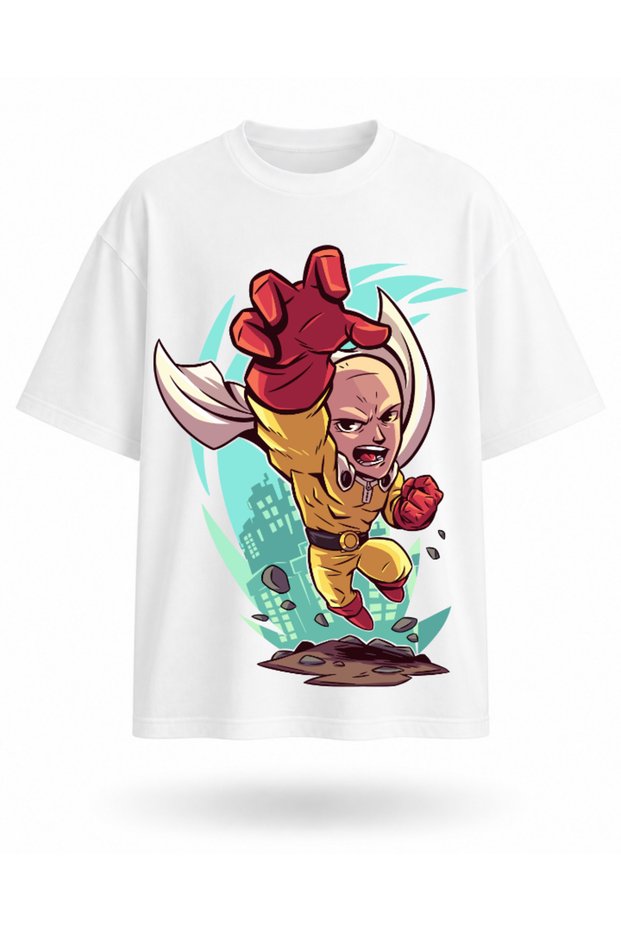Anime Inspired One Punch Hero Printed Unisex T-Shirt