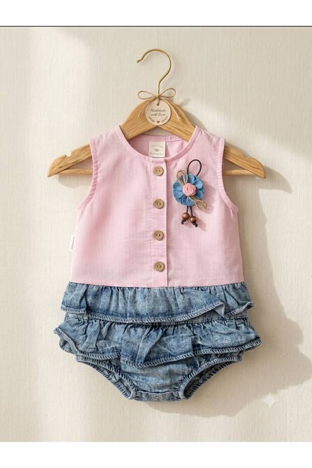Rose Embroidered Baby Girl Dress Floral Baby Dress with Hidden Shorts 6 Months 9 Months 12 Months 18 Months 24 Months Newborn Baby Girl Dress