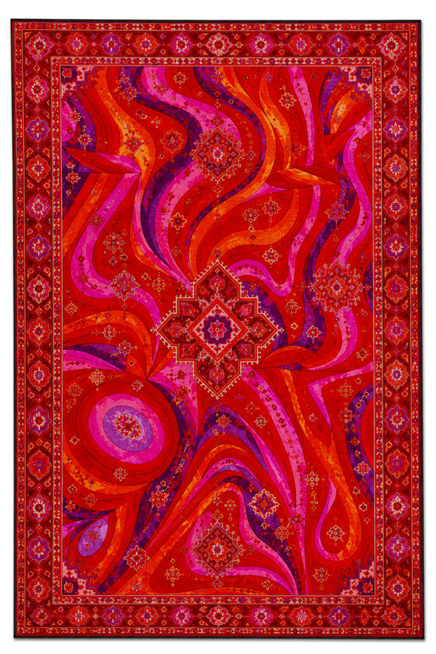 Sdt Mixed Patterned Modern Woven Base Decorative Carpet Sdtamor1183