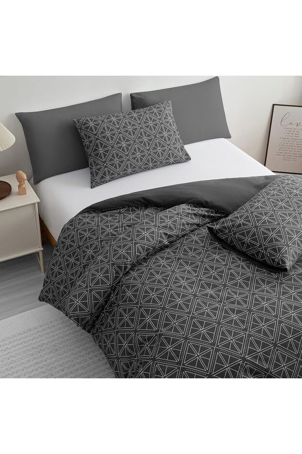 Pamposh Double Duvet Set Premium Brushed Microfiber Ultrasoft Hypoallergenic Non Iron Luxury Bedding