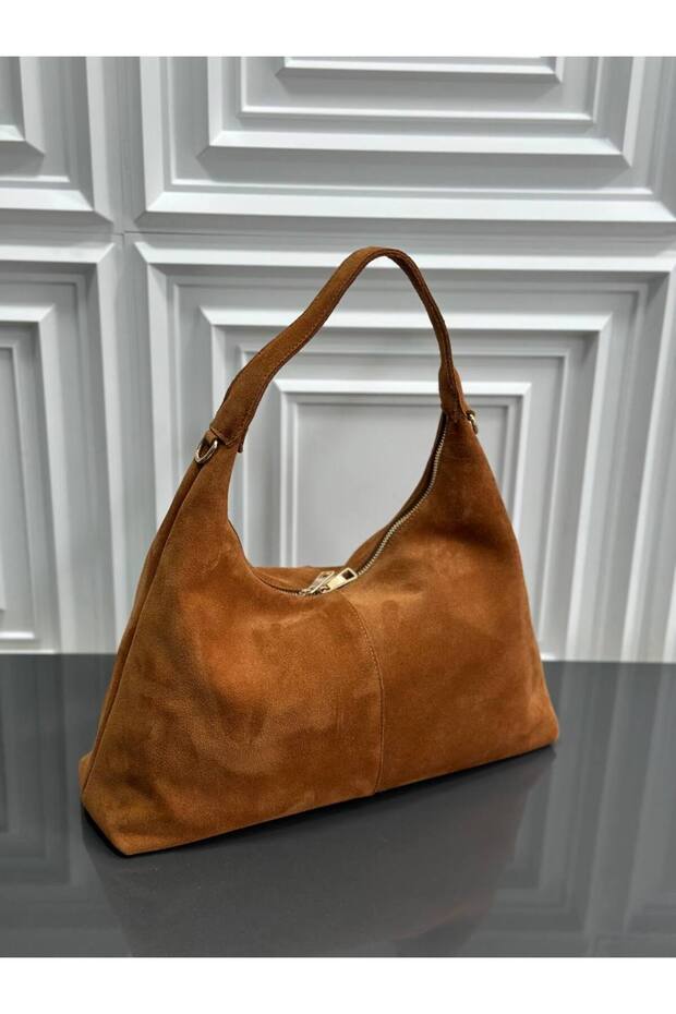 Genuine Suede Leather Hobo Women's Shoulder Bag