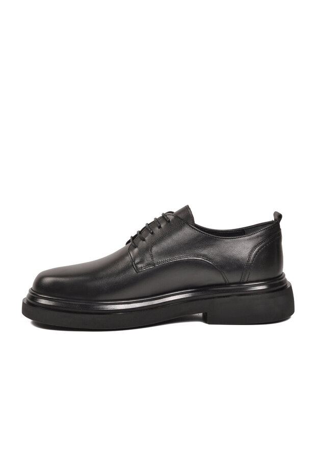 Black Genuine Leather Men's Casual Shoes 3239 m