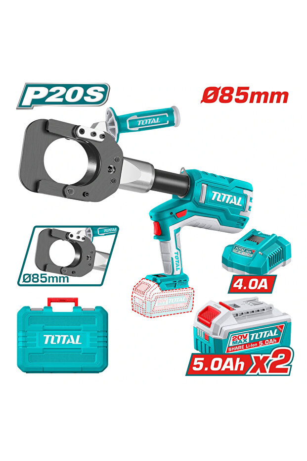 Hydraulic Cable Cutter on 20V Battery 86mm Trcli2005 Total