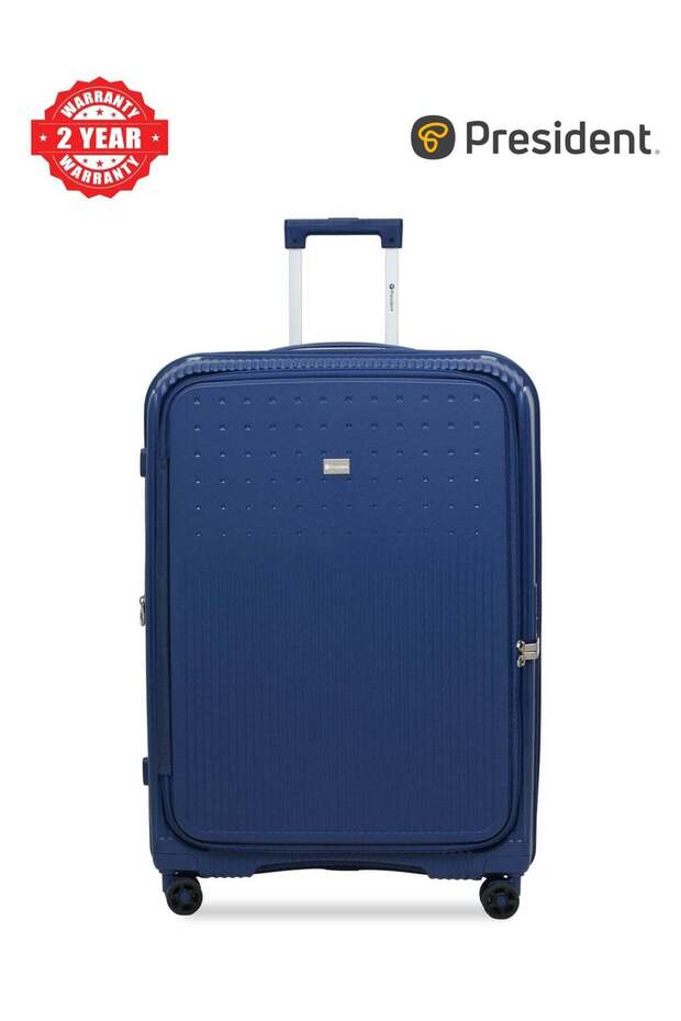 1 Piece Polypropylene Hard-side Luggage Set with TSA Lock | Lightweight Spinner Suitcases with 360° Wheels | Durable Trolley Bags for Secure Travel (28" Large) 9891-BLUE