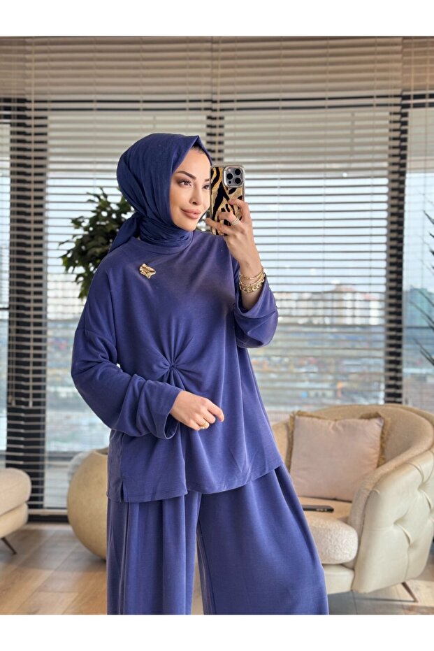 22833-5 طقم سومبيل باللون الأزرق الداكن