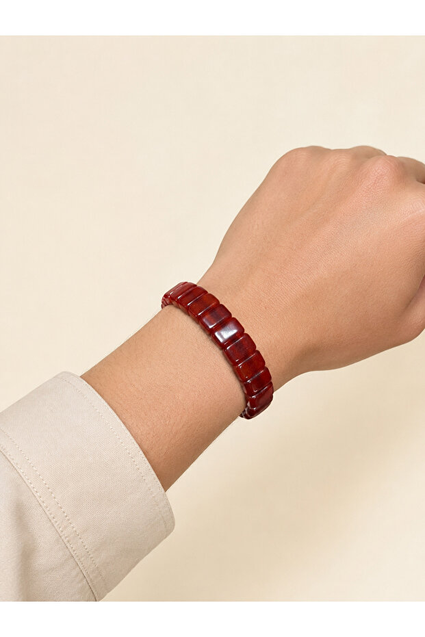 RED AGATE NATURAL STONE BRACELET