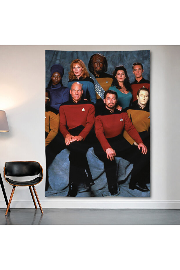 Star Trek: the Next Generation Wall Cloth Wall Tapestry First Quality Satin Fabric Poster