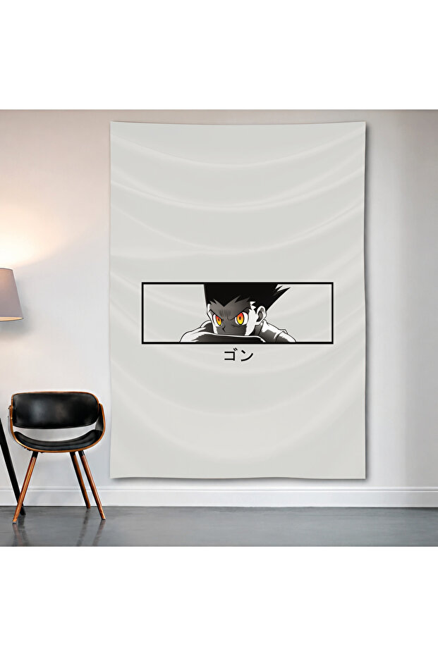 Bleach Ichigo Minimal Panel Wall Covering Wall Tapestry First Quality Satin Fabric Poster