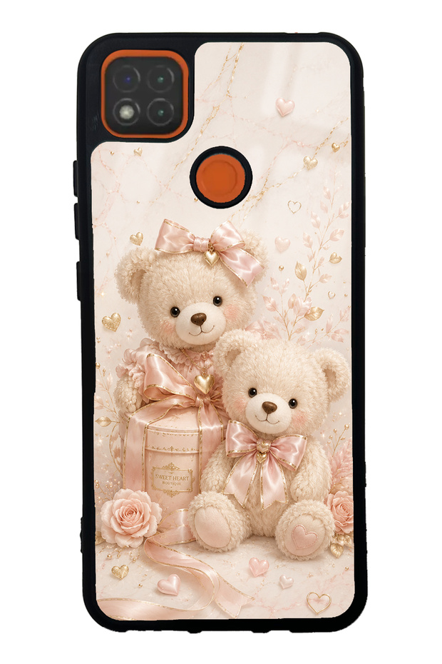 Xiaomi Redmi 9C Glossy Phone Case with Sweetheart Teddy Design