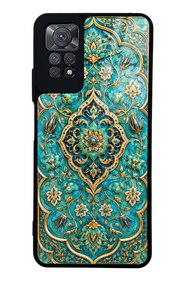 Xiaomi Redmi Note 11 Pro Turquoise Ottoman Jewel Design Glossy Phone Case