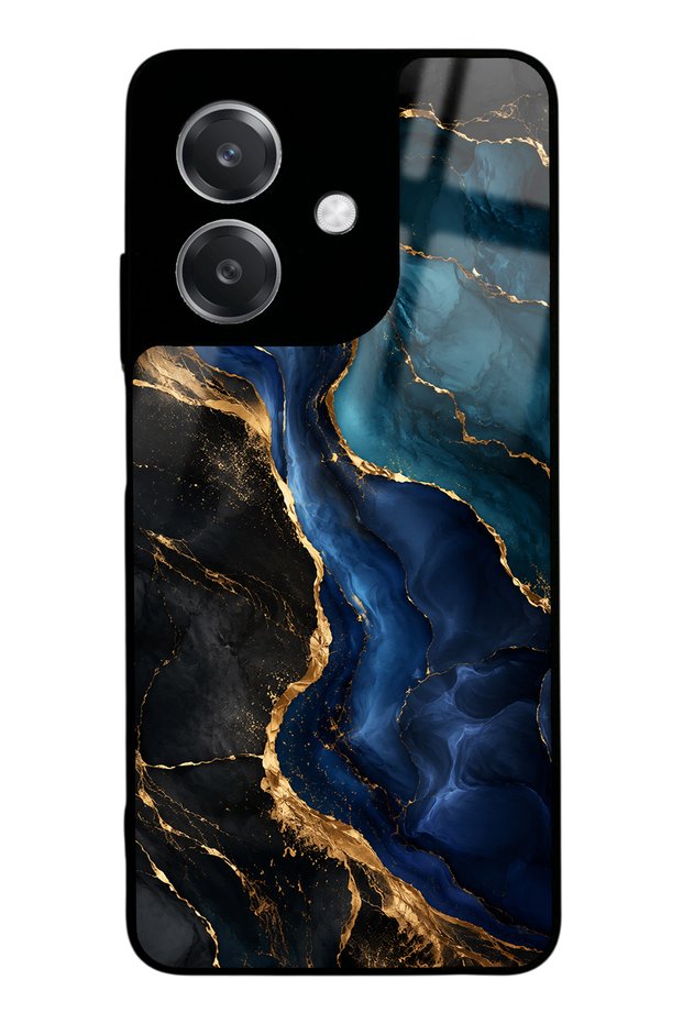 Oppo A3 Midnight Sapphire Marble Design Glossy Phone Case