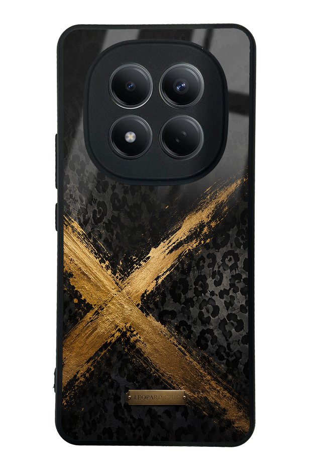 Xiaomi Redmi Note 15 Pro 4g Golden Leopard X Design Glossy Phone Case
