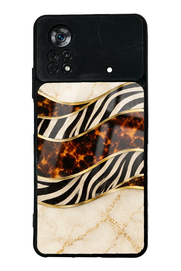 Xiaomi Poco X4 Pro Ivory Safari Design Glossy Phone Case