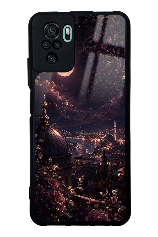 Xiaomi Redmi Note 10 Rosewood Bosphorus Night Design Glossy Phone Case