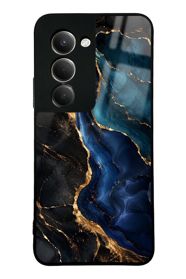 Xiaomi Redmi 15 Glossy Phone Case with Midnight Sapphire Marble Design