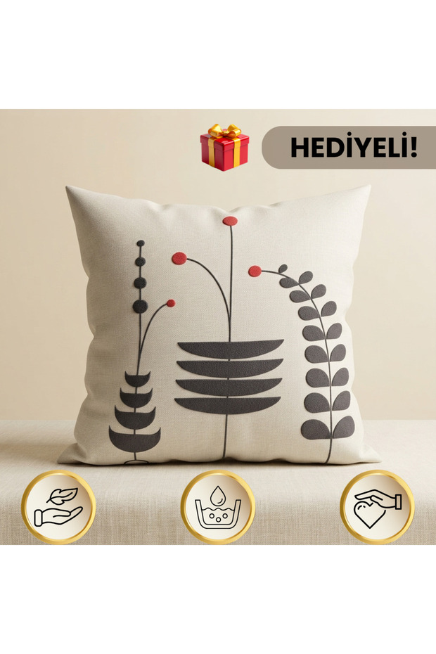 Throw Pillow Cover 3D Printed 43X43 | Printed+Soft Texture+Patterned+Modern