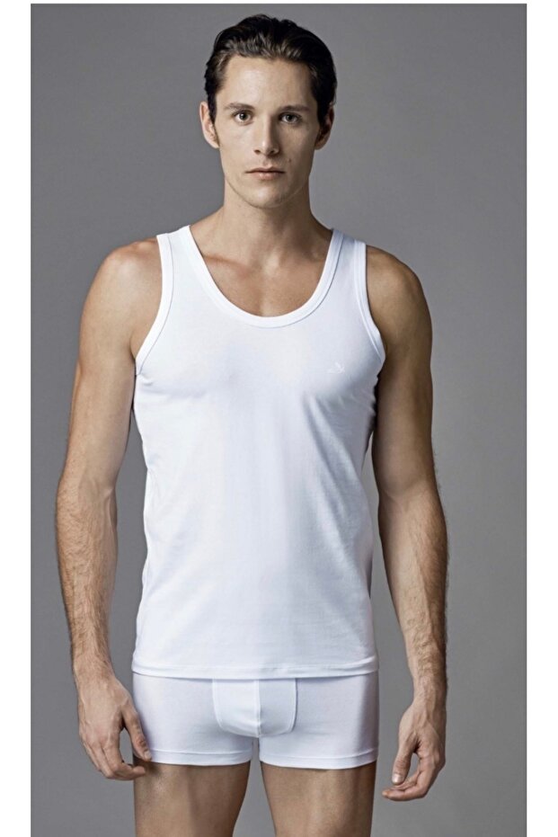Men'S, 95% Cotton 5% Elastane, 6-Pack Compact Undershirts