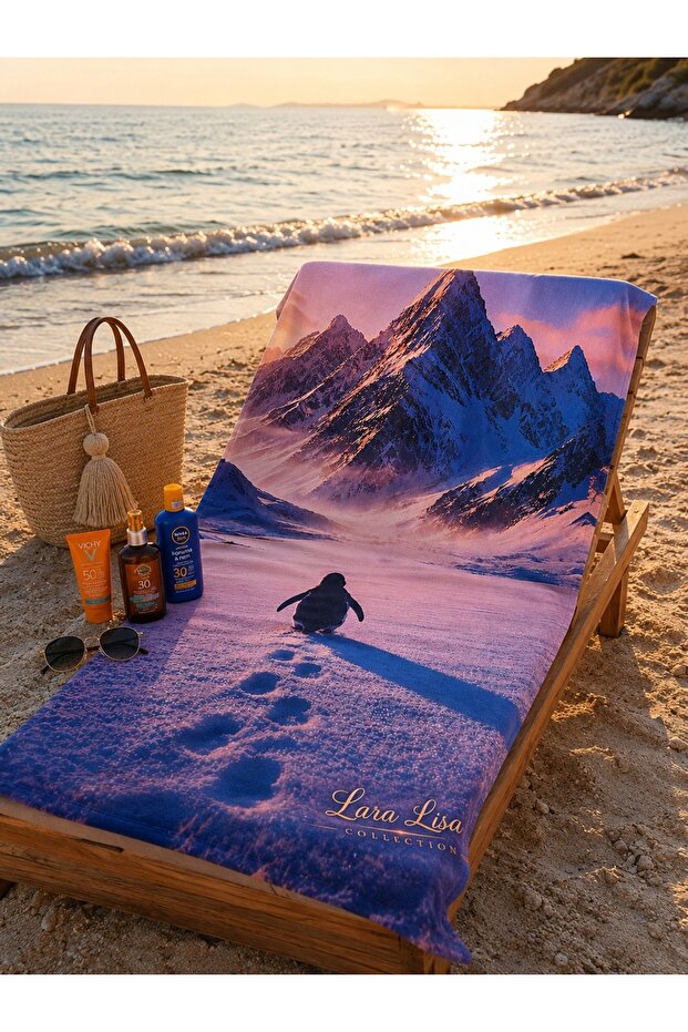 Cotton 3D Printed Special Design 70X140Cm Beach Pool Sea Towel