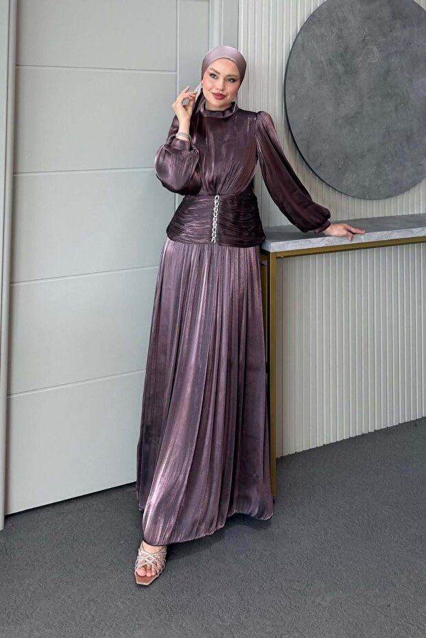 Sirius Stone Evening Dress Dusty Rose
