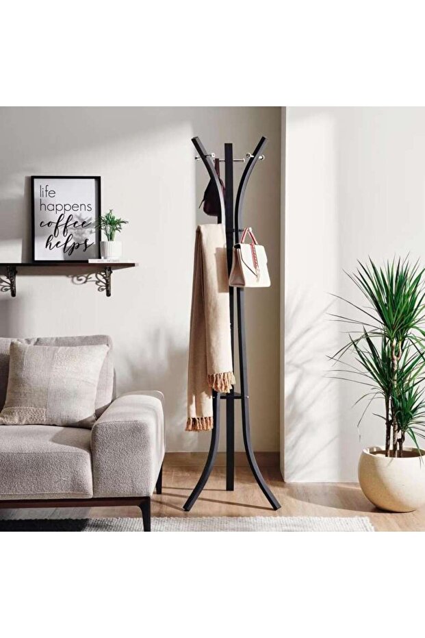 Gavie Tall Hanger 50x50x176cm-Black