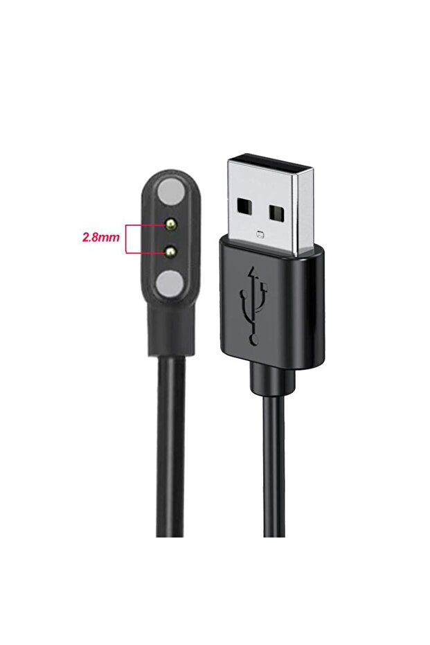 كابل شحن مغناطيسي عالمي 2pin-2.8mm، قاعدة شحن USB، خط طاقة، قاعدة شحن للساعات الذكية