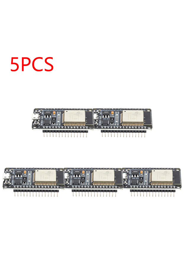 5 قطع من لوحة تطوير ESP32 CP2102 USB مع وحدة WROOM-32D للواي فاي والبلوتوث اللاسلكي