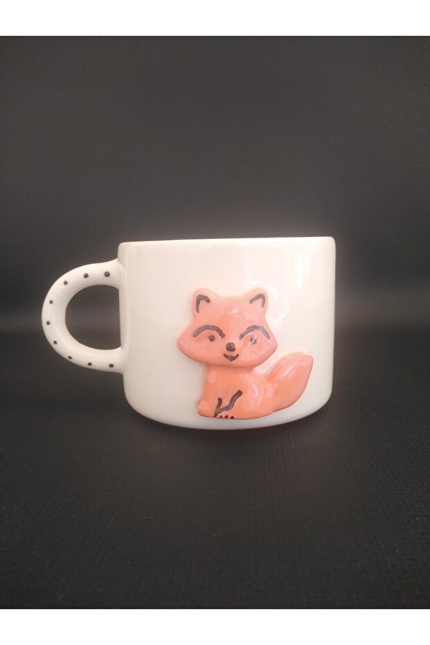 Fox Embossed Handmade Ceramic Mug