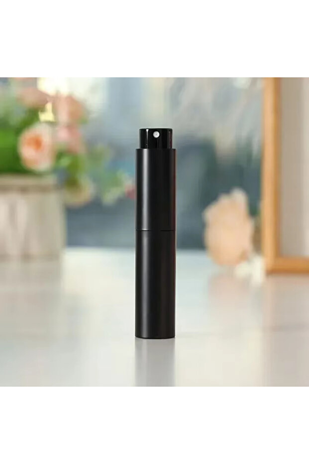 Glass 10ml 1 Piece Black 10 ml Travel Perfume Sprayer, Refillable Cologne Container, Empty Dispenser