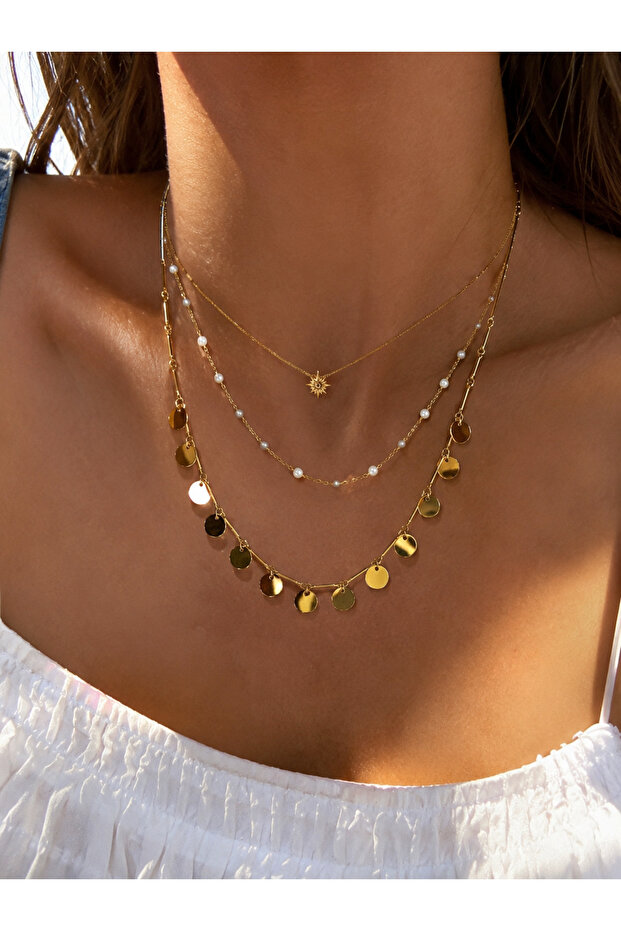 Pul gold kolye