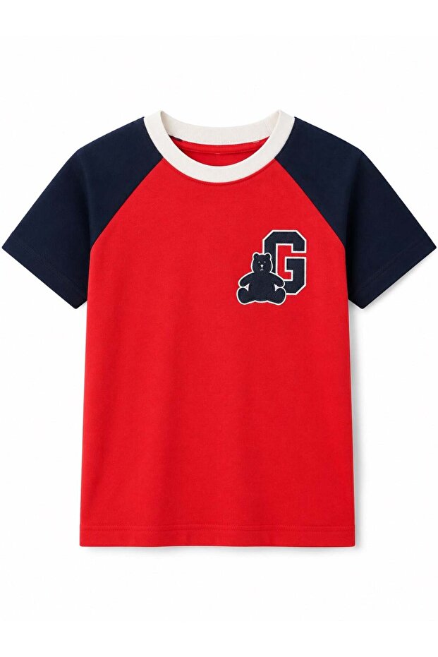 Gap boys' graphic print t-shirt - red