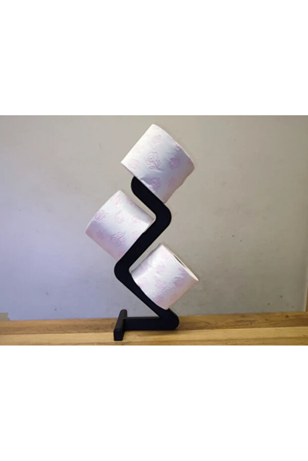 Modern Freestanding Toilet Paper Holder with Top Shelf Bathroom Organizer Coffee Table