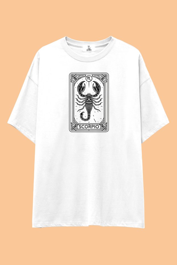 Horoscope Tarot Cards Abundant Pattern T-Shirt | Unisex 100% Cotton Astrology Zodiac Printed Custom Design Tee
