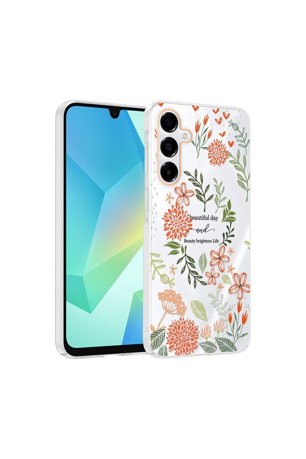 Compatible Case for Samsung Galaxy A17 Cell Phone Patterned Clip Cover with Camera Protection