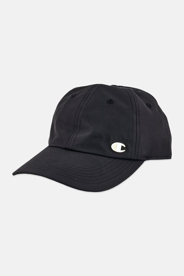 Men Embroidered Logo Adjustable Cap, Black