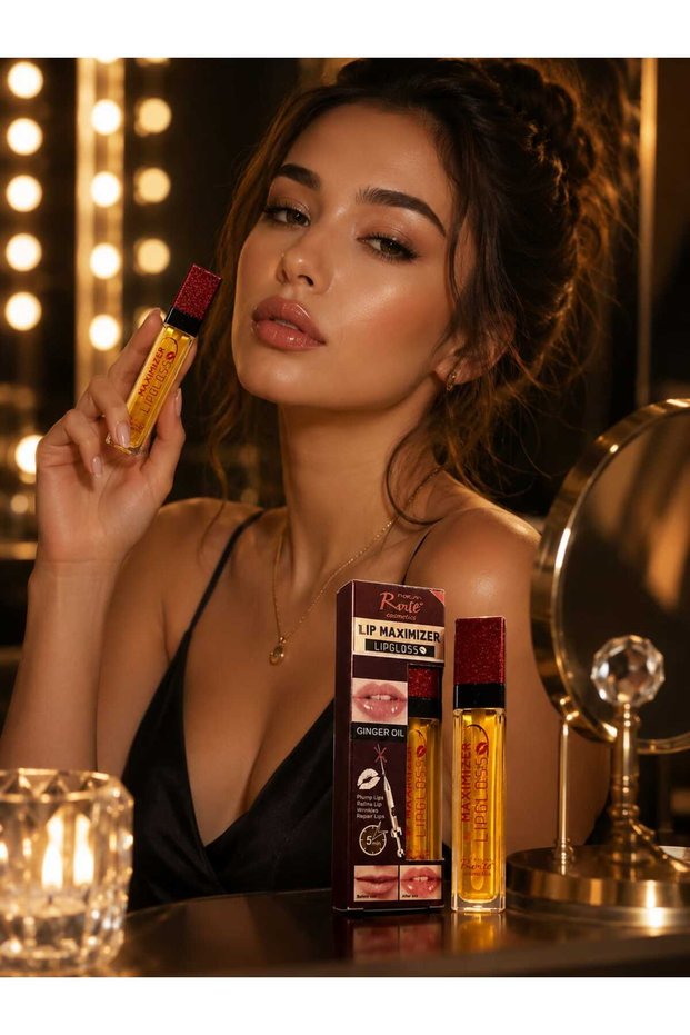Rivle Cosmetics Lip Maximizer Ginger Oil Lip Plumping Lip Gloss