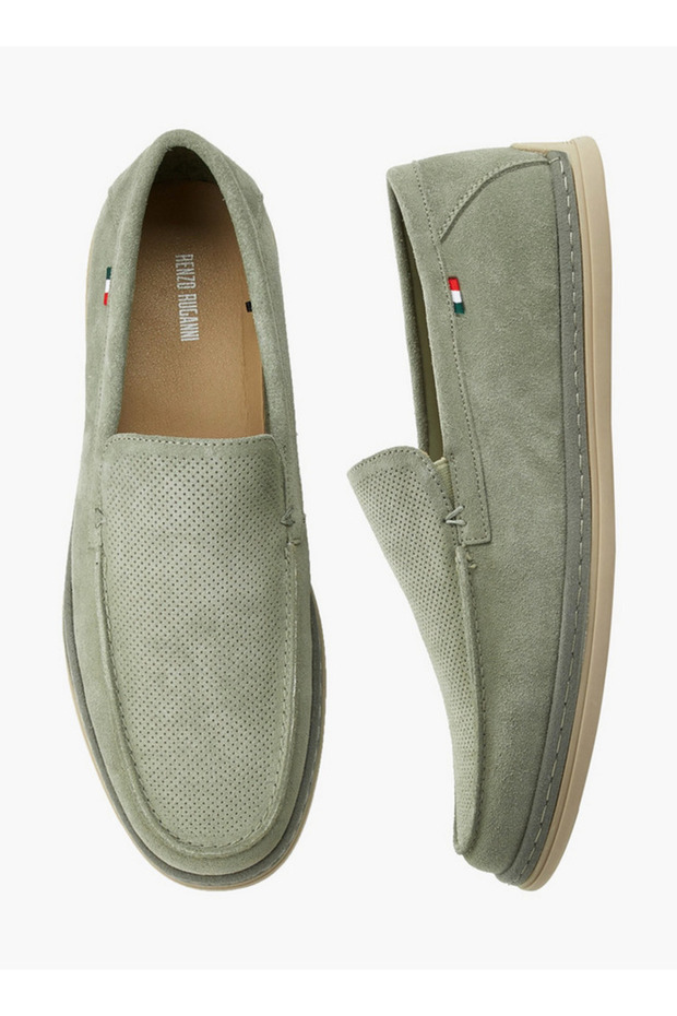 Men Textured Slip-On Loafers